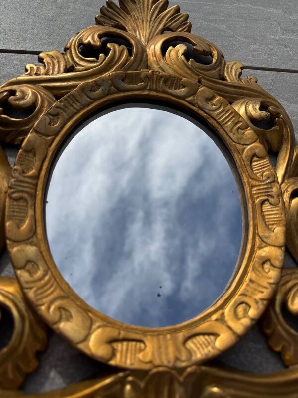 Paire de miroirs Baroques italiens, fin XIX , début XXe siècle