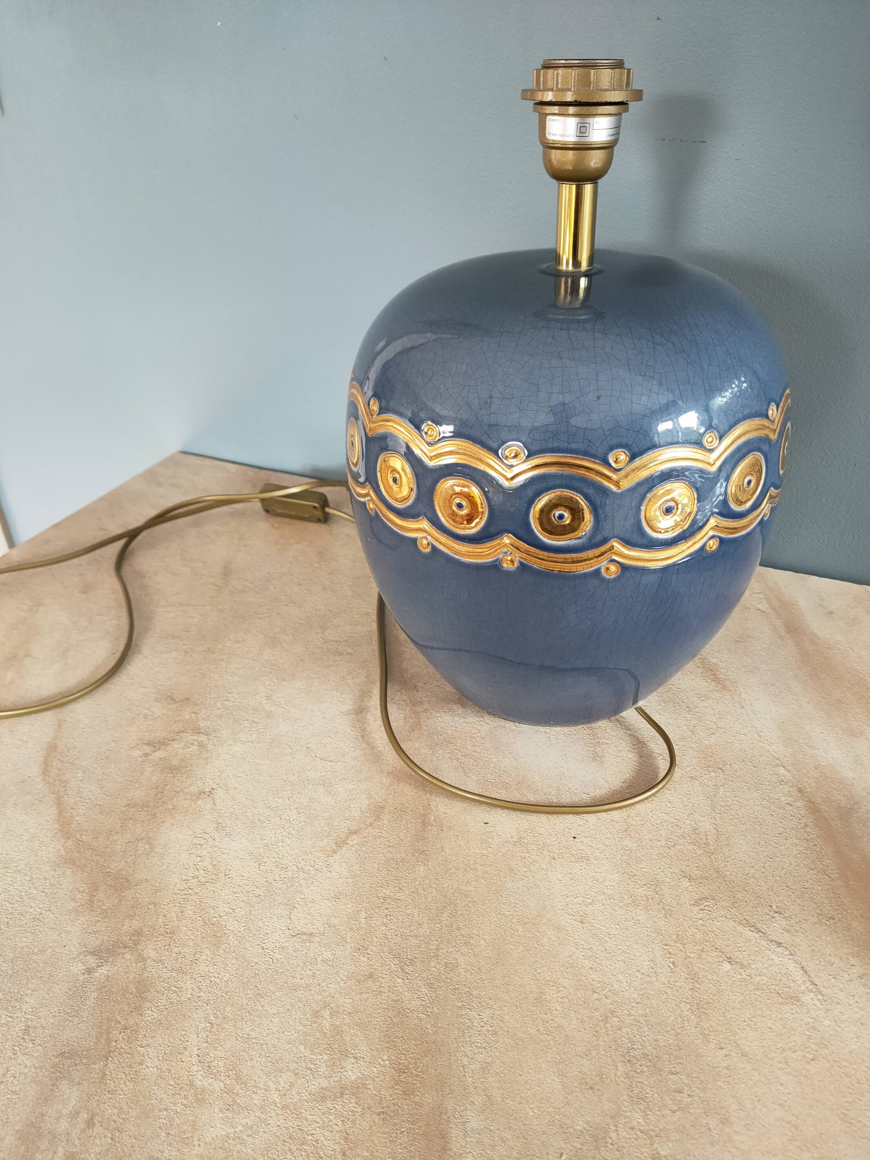 ceramic lamp by Louis Drimmer from the 1980s