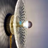 Vintage lampshade in chiseled glass