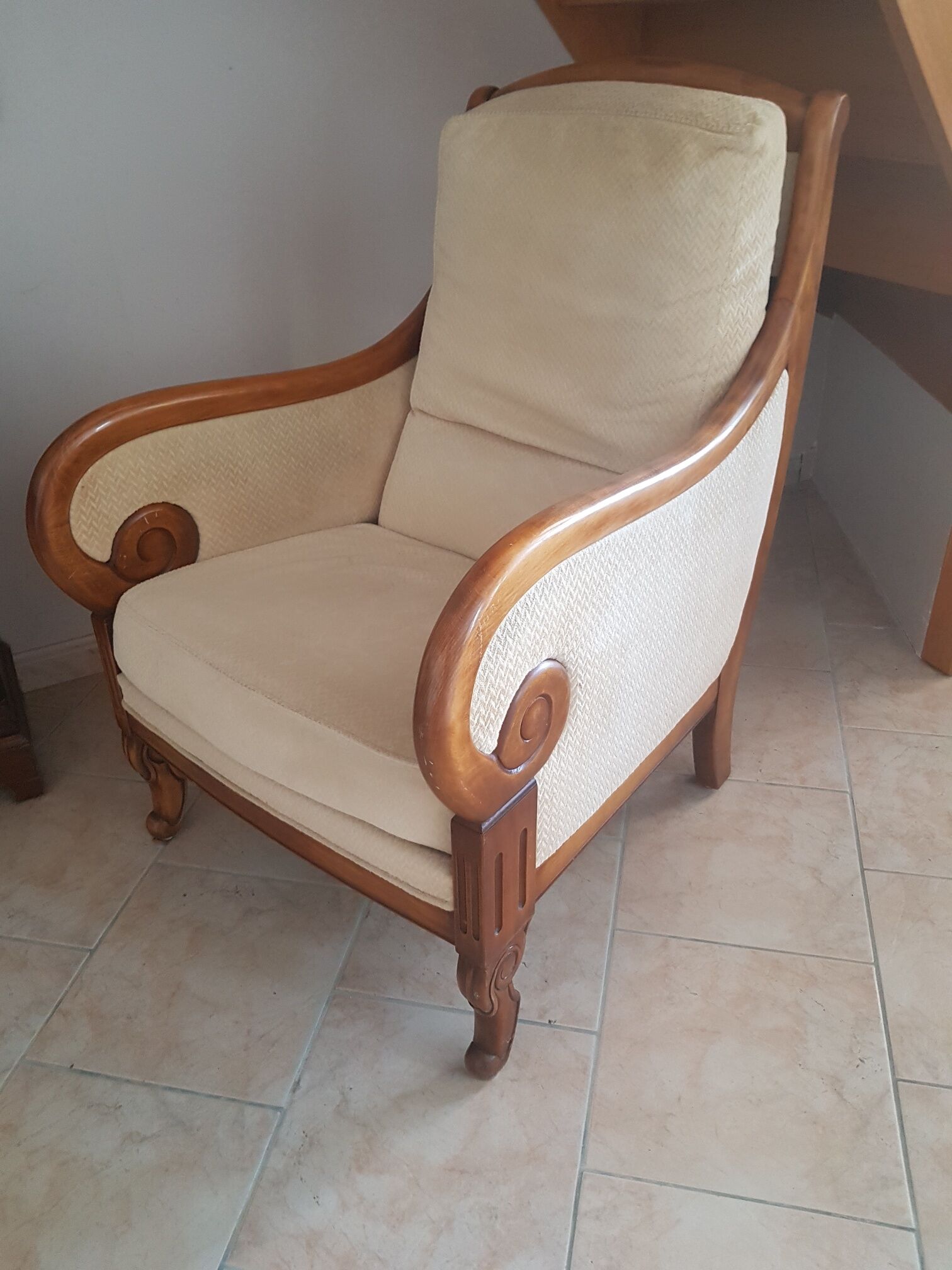 Empire style armchair