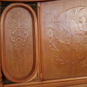 Joseph and Jacob Kohn bentwood bed & nightstand