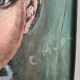 French vintage oil portrait of a boy, signed C. Mury