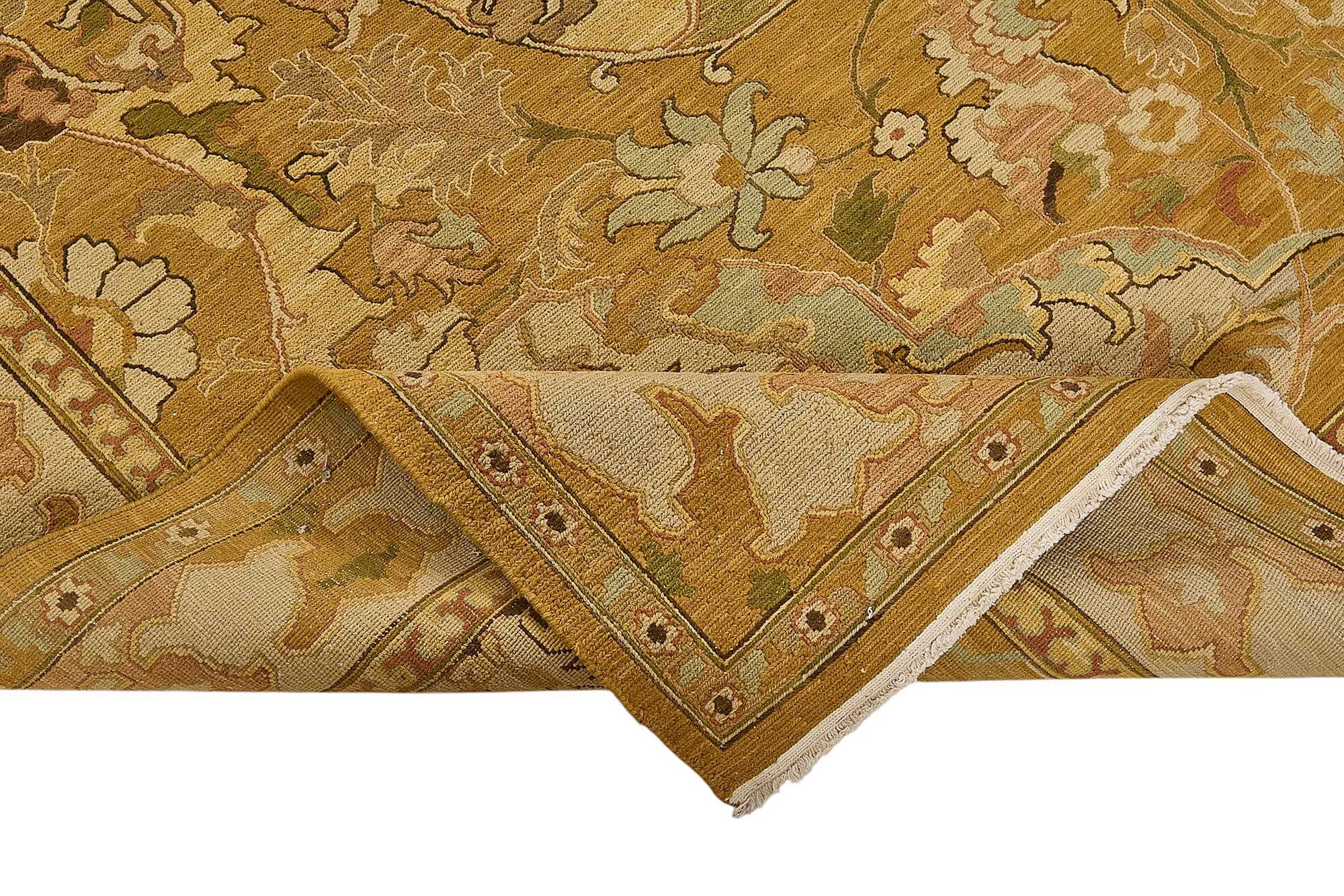 Turkish Handknotted Wool Oushak Rug 267 cm x 341 cm