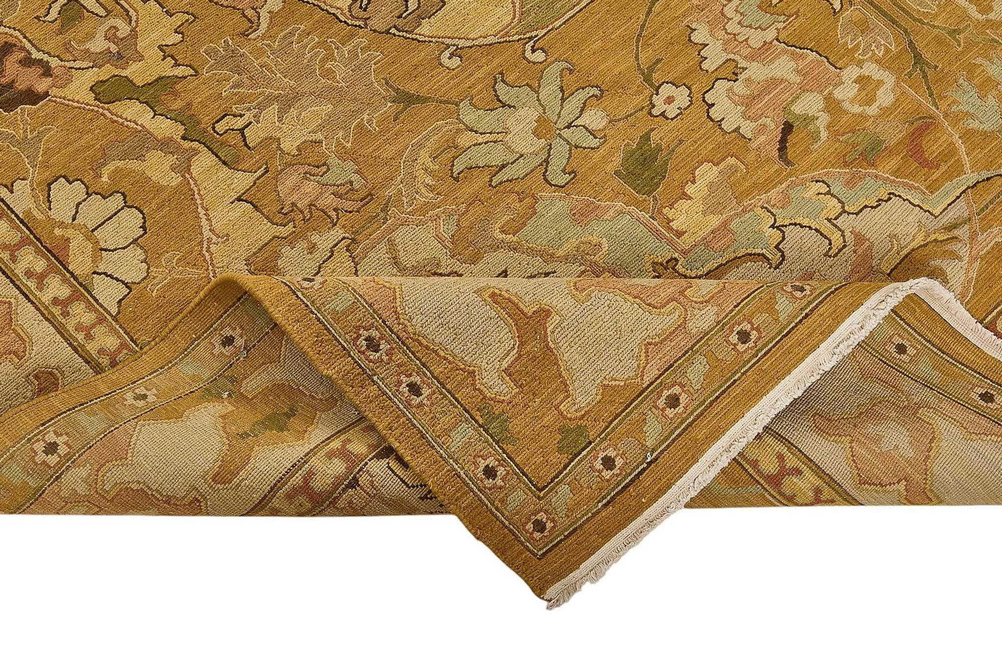 Turkish Handknotted Wool Oushak Rug 267 cm x 341 cm