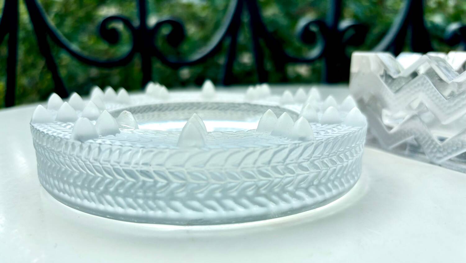 Lalique two ashtrays