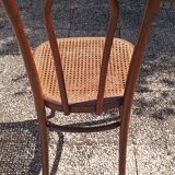 Chaise bistrot japy bois courbé & cannage ancienne