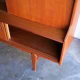 Scandinavian buffet teak model "Tilburg" by O.M.F Omer Meubel Fabriek to Samcom Lefèvre editions