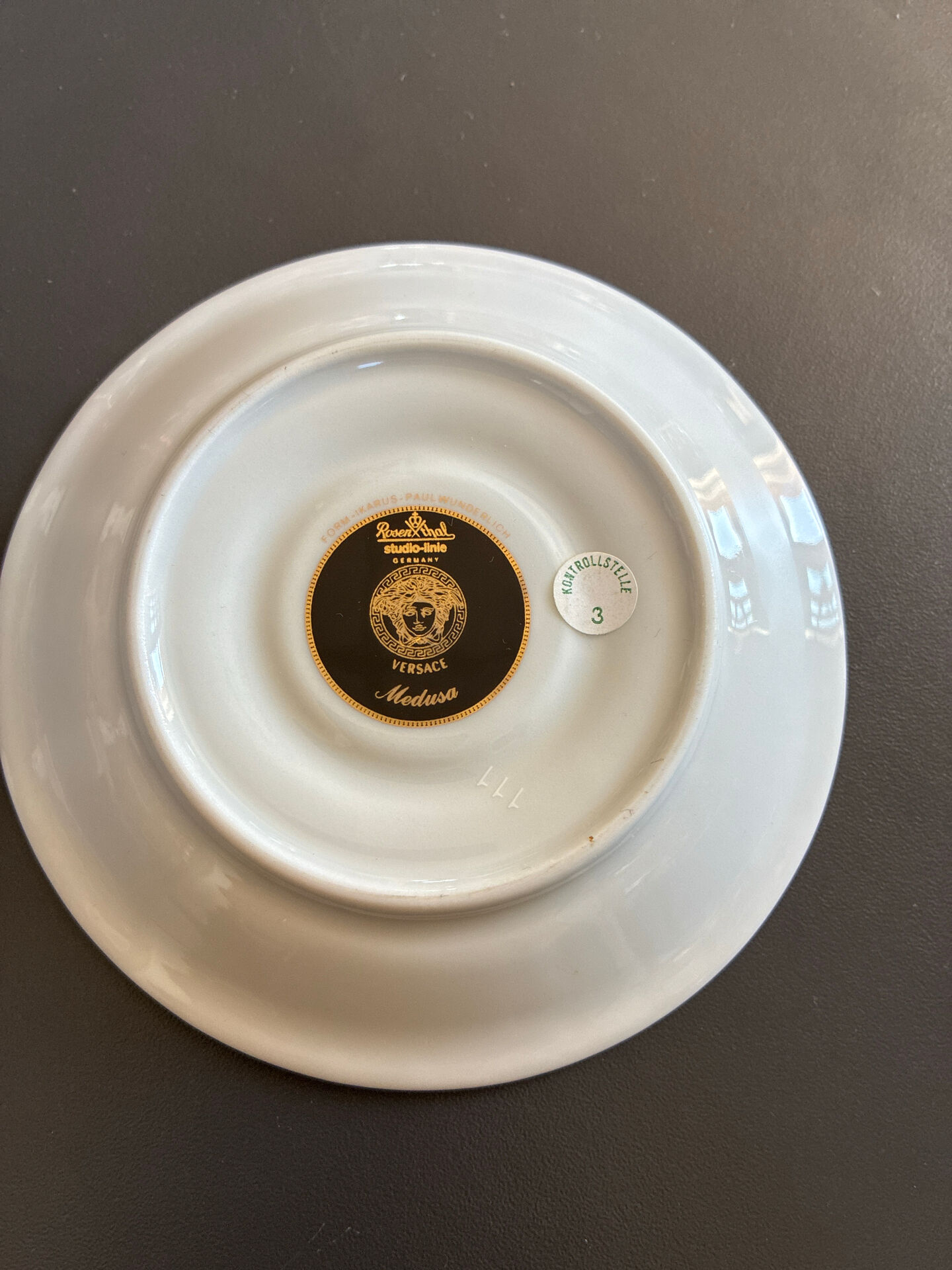 High cup + saucer Versace Medusa red - Rosenthal Ikarus - new