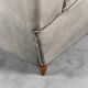Winged armchair velvet 50s vintage