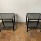 Paire de tables d’appoint vintage 70 Pierre Vandel