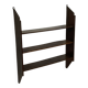 Vintage wooden wall shelve rack bookshelf in oak