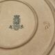 large round dish in opaque Gien porcelain, Montigny pattern