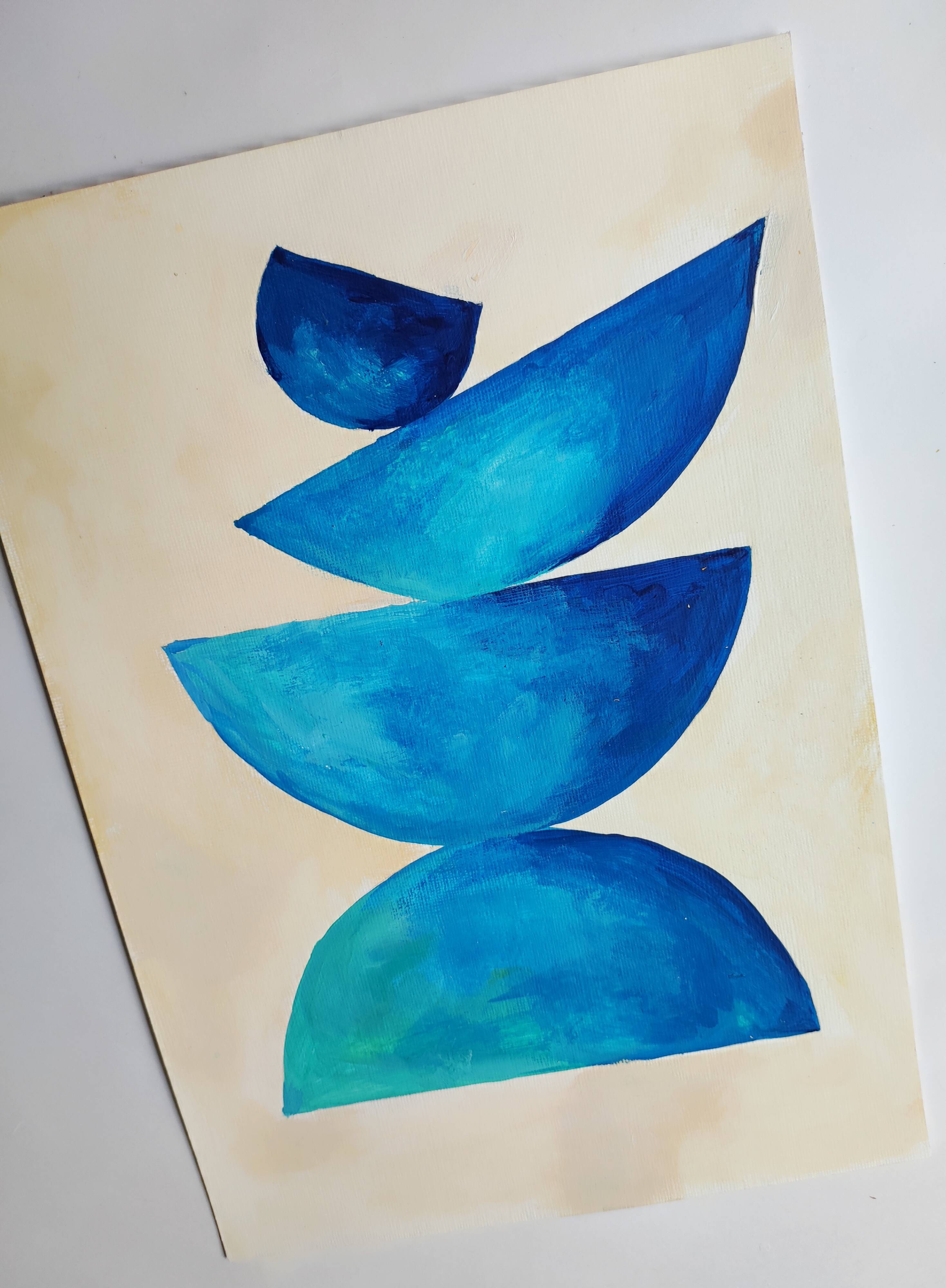 Minimalist geometric painting