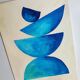 Minimalist geometric painting