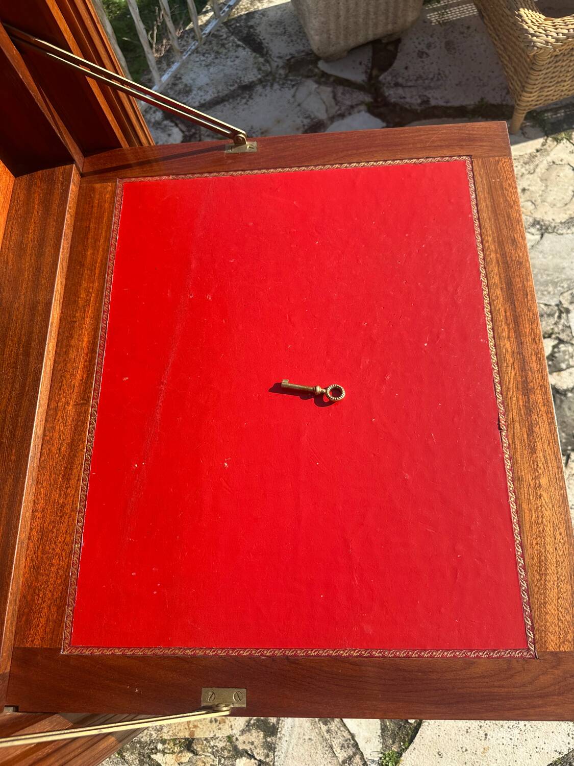 Small Louis XVI style mahogany secretary, 20th century