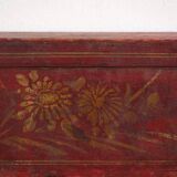 Small ancient garnet red chest (c.1900) #43