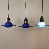 Trois lampes suspendues Design Light Ufo, modèle Inter, Design Danois années 1990.