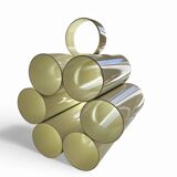 Space Age newspaper stand / magazine holder / model 6635 in white by Opal Germany / mid-century 70s