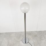 Vintage chrome and glass floor lamp, 1970s