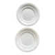2 Creil and Montereau white plates