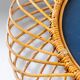Mid- Century Modern Sunburst Bamboo Mirror, Franco Albini, Italy 1960s
