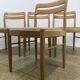 Oak dining chairs by Danish designer HW Klein for Bramin