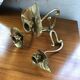 Large candlestick brass flowers