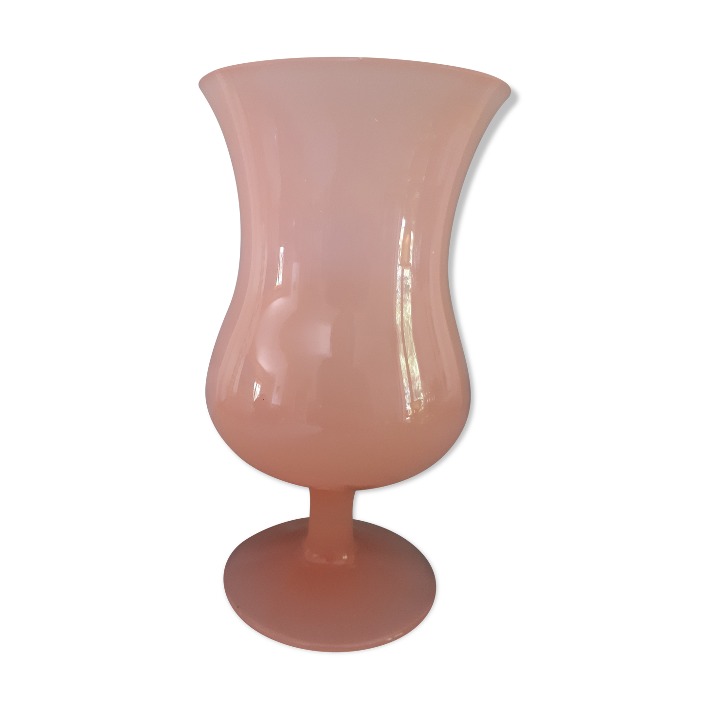 Pink opaline vase
