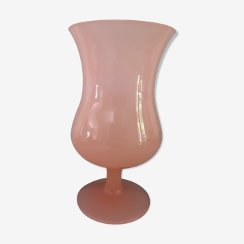 Vase opaline rose