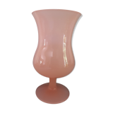 Vase opaline rose