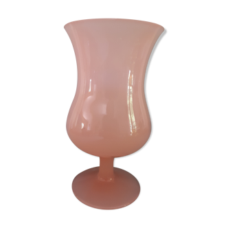 Vase opaline rose