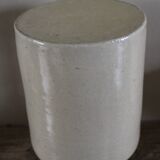 Vintage greige glazed stoneware vase
