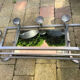 Coat rack aluminum 1970s