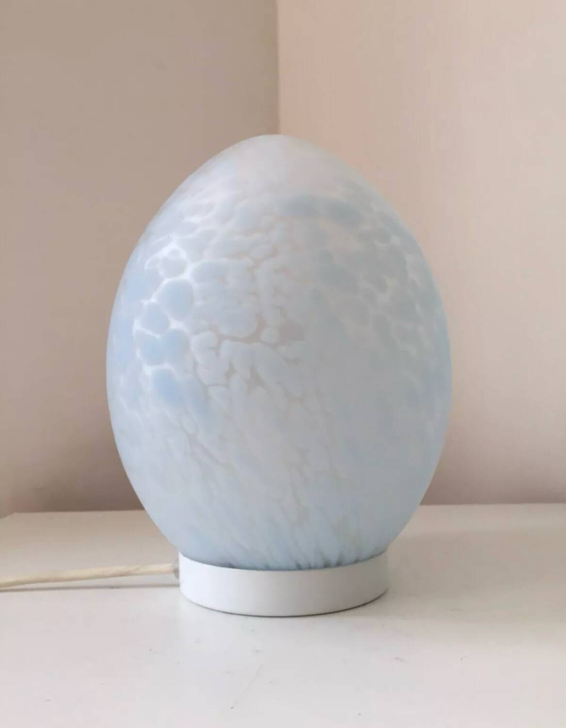 Domec Egg Lamp Vintage Lighting Vianne Glass Speckled Egg