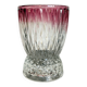 Art Deco vase in cut glass Ruby & Diamond