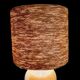 Handcrafted lamp in stoneware and jute fabric: wabi-sabi spirit (1970s-80s)