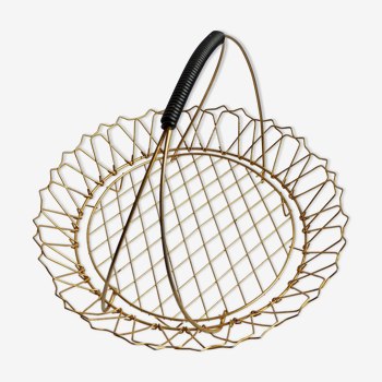 Vintage basket in fine gold gold