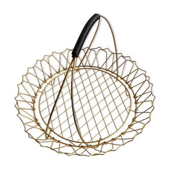 Vintage basket in fine gold gold