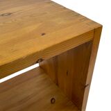 Vintage side table Ate van Apeldoorn Pine wood 1970s Dutch Design