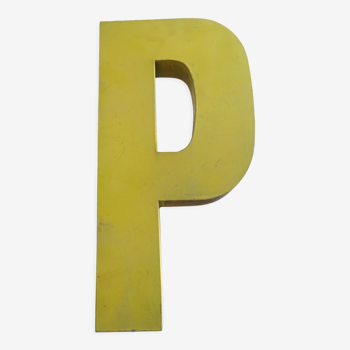 Vintage industrial letter in zinc