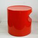 Table en plastique rouge par Emma Gismondi pour Artemide Italie