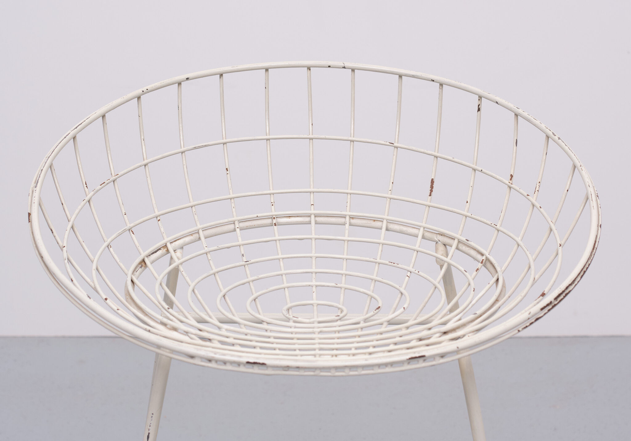 Pastoe Wire Stool Model Km05, Cees Braakman 1950s