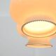 Mid-Century Italian Opaline Glass & Brass Pendant Lamp, set of 3