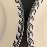 6 dessert plates and old earthenware dish, KG Lunéville