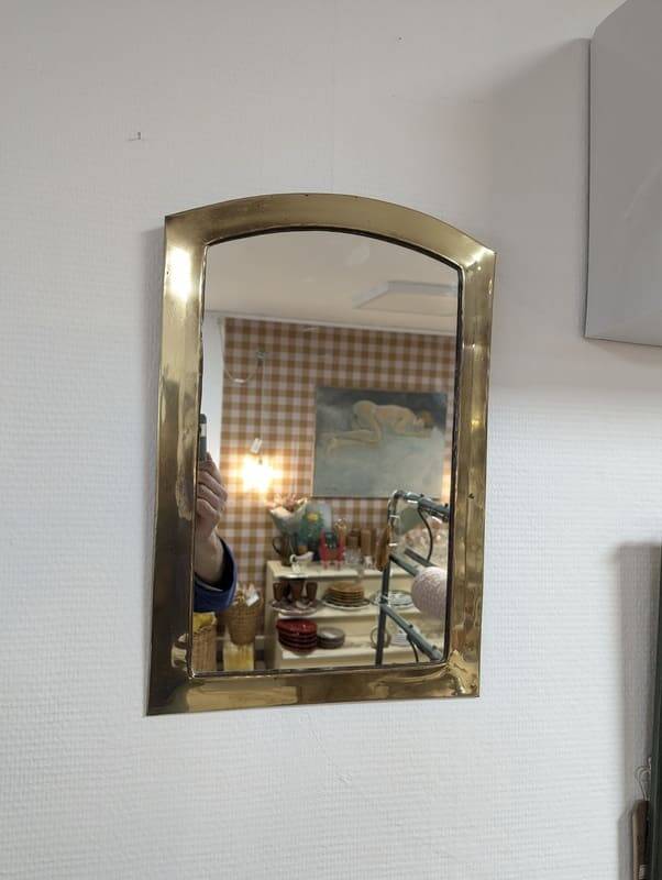 Brass mirror