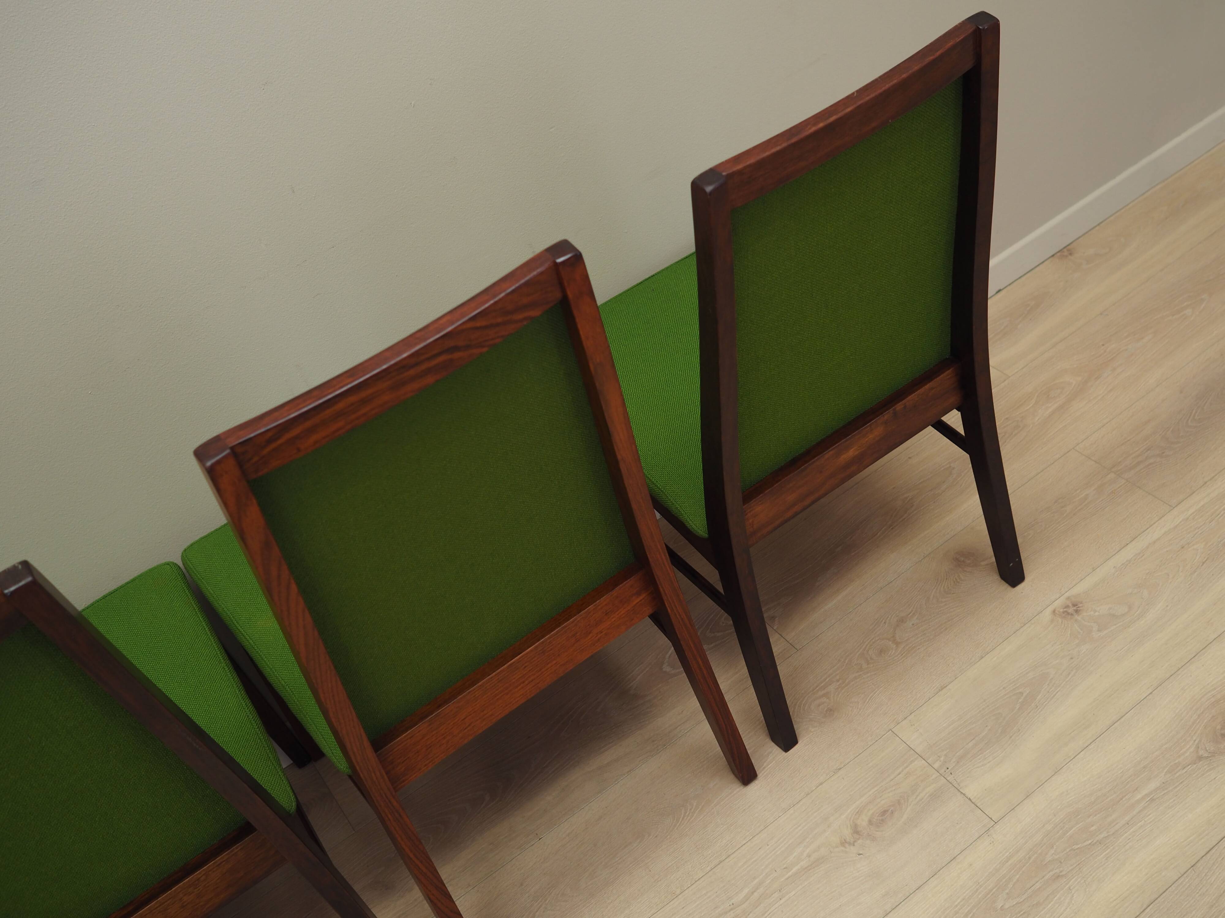 Set of four rosewood chairs, Danish design, 1970s, manufacturer: Dyrlund