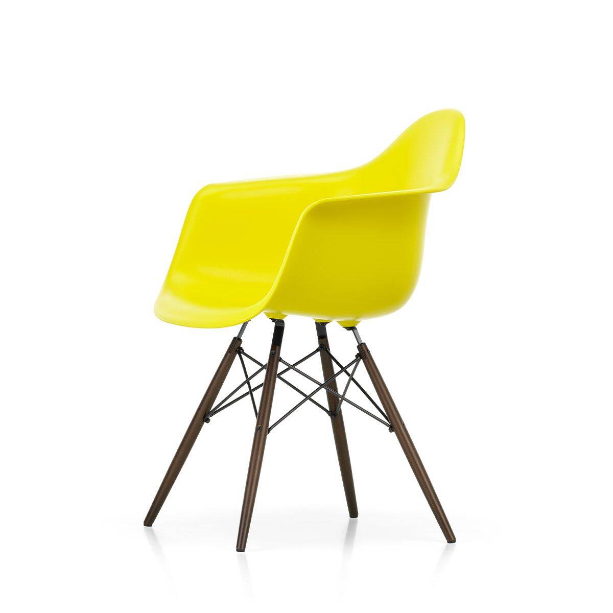 Eames DAW armchair Sunlight yellow / Dark maple NEW - Vitra