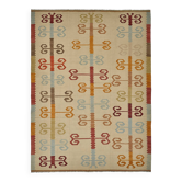 Kilim décoratif tribal contemporain 280 cm x 373 cm