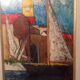 Tableau Saint Tropez  ilio burruni artiste peintre italien