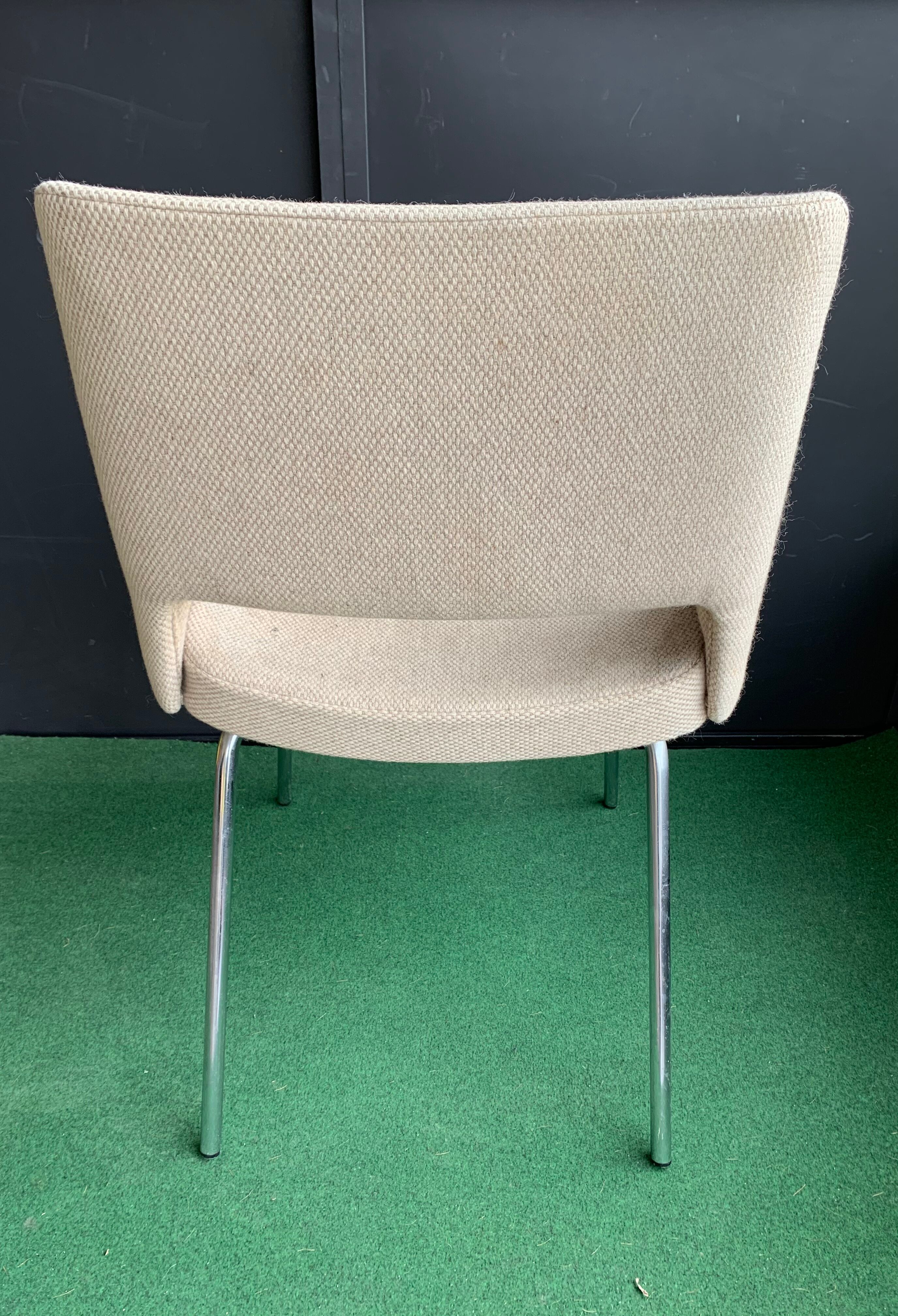 Caviarde armchair hull beige fabric 70s